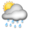 Sun Behind Rain Cloud emoji on LG